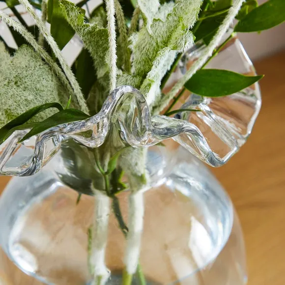 Handkerchief Clear Glass Vase 2