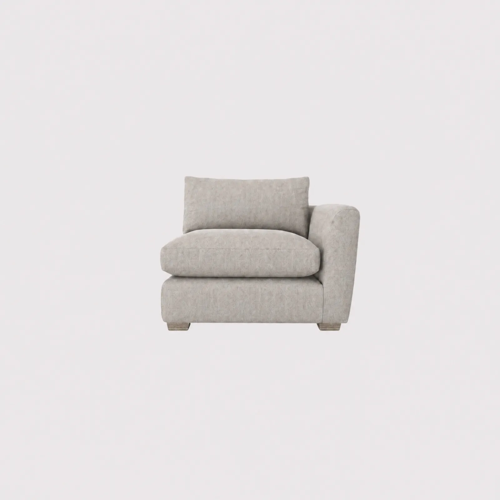 Floyd 1 Arm 1 Seater Right, Grey Fabric | Barker & Stonehouse