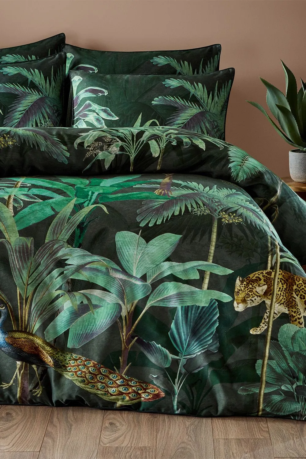 Paoletti Siona Tropical 100% Cotton Duvet Cover Set 2
