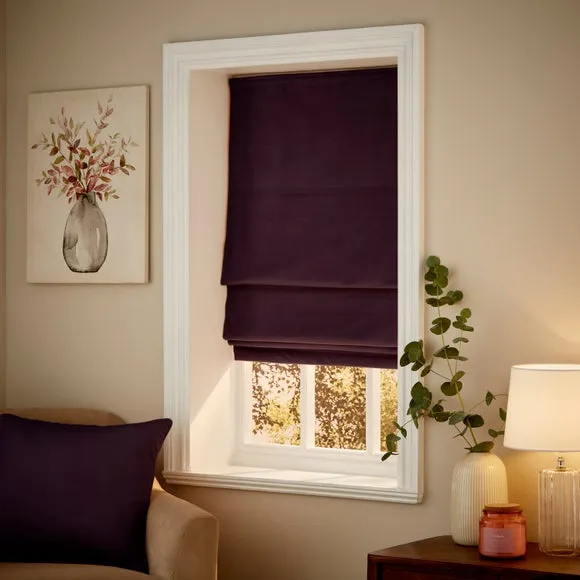 Recycled Velour Roman Blind 2