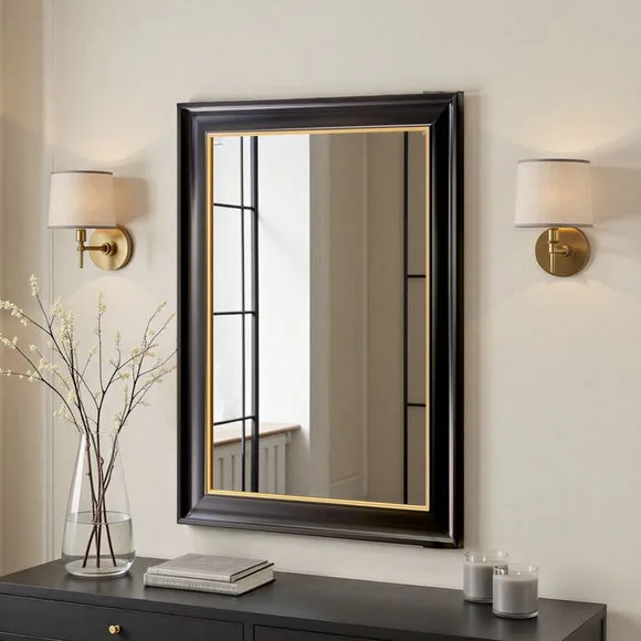 Yearn Georgian Framed Bevelled Rectangle Wall Mirror 1