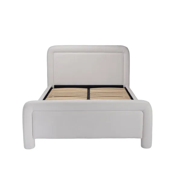 Leonnie Chenille Bed Frame 2