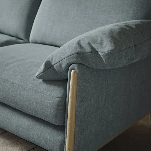 Hector Tonal Plush Chenille 4 Seater Sofa 2