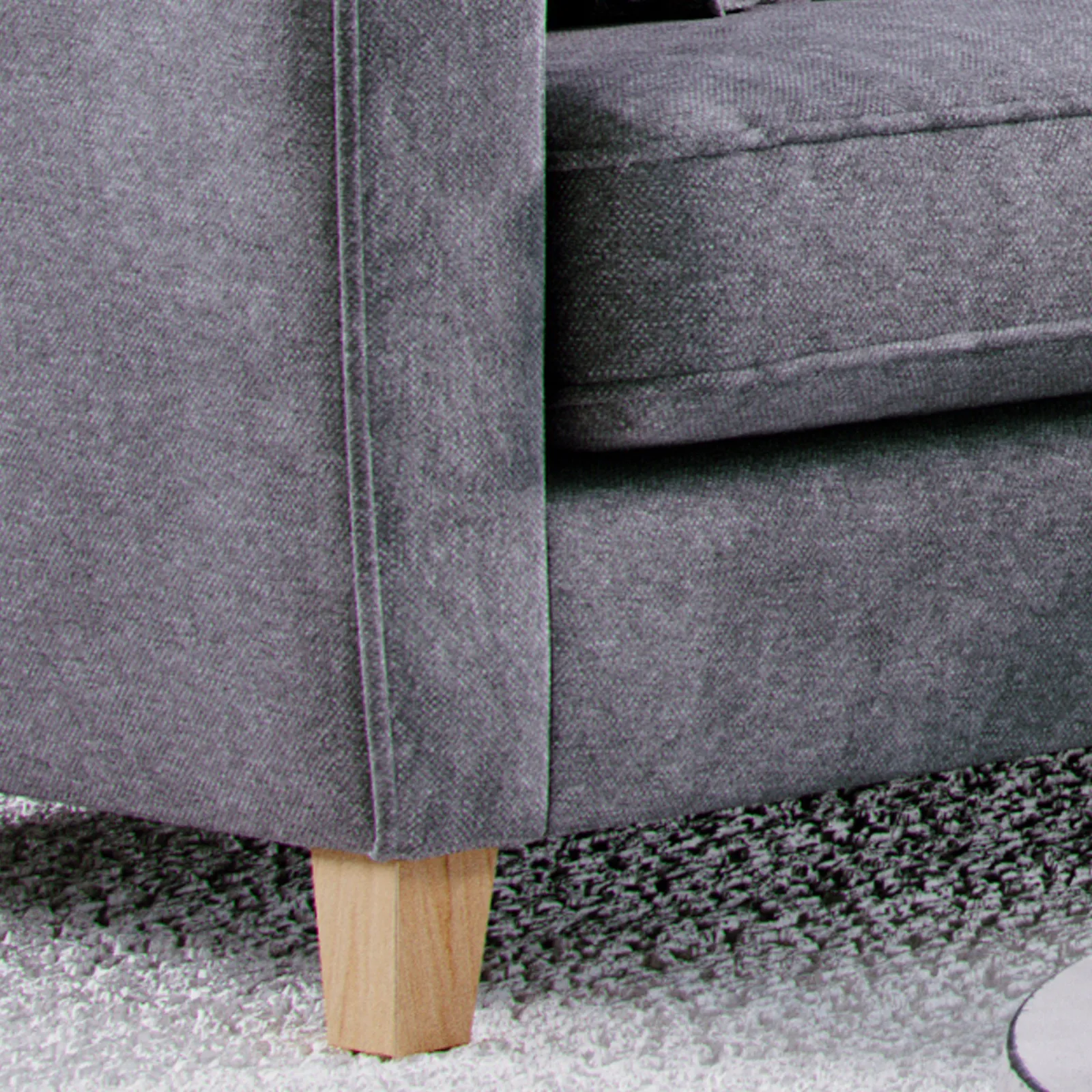 The Great Sofa Company Jackson 2 Seater Chenille Sofa in Grey 5