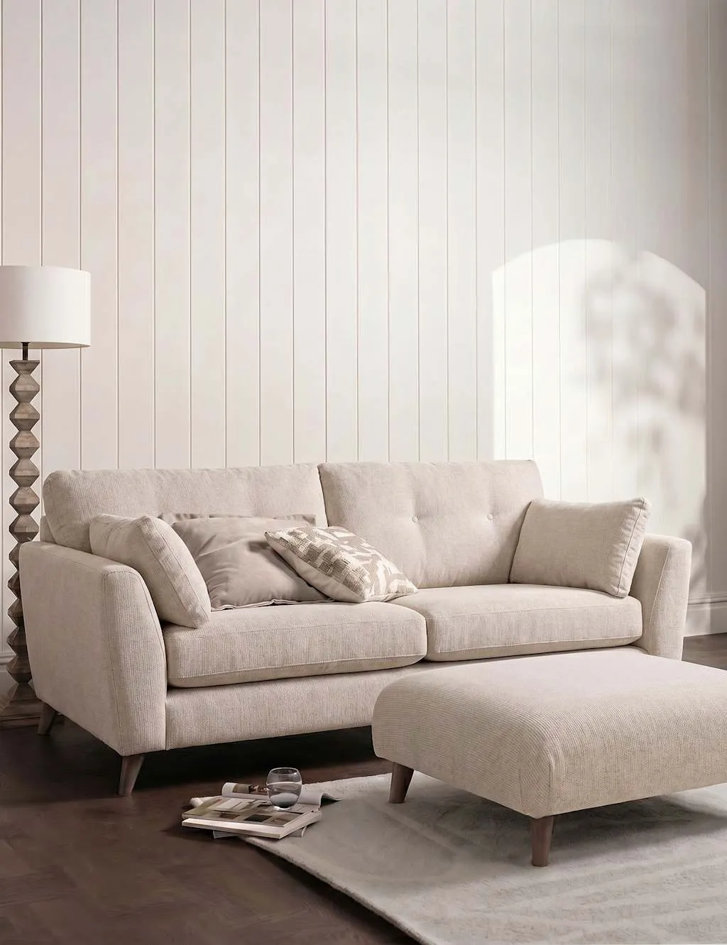 BARKER AND STONEHOUSE Ellis Footstool Natural