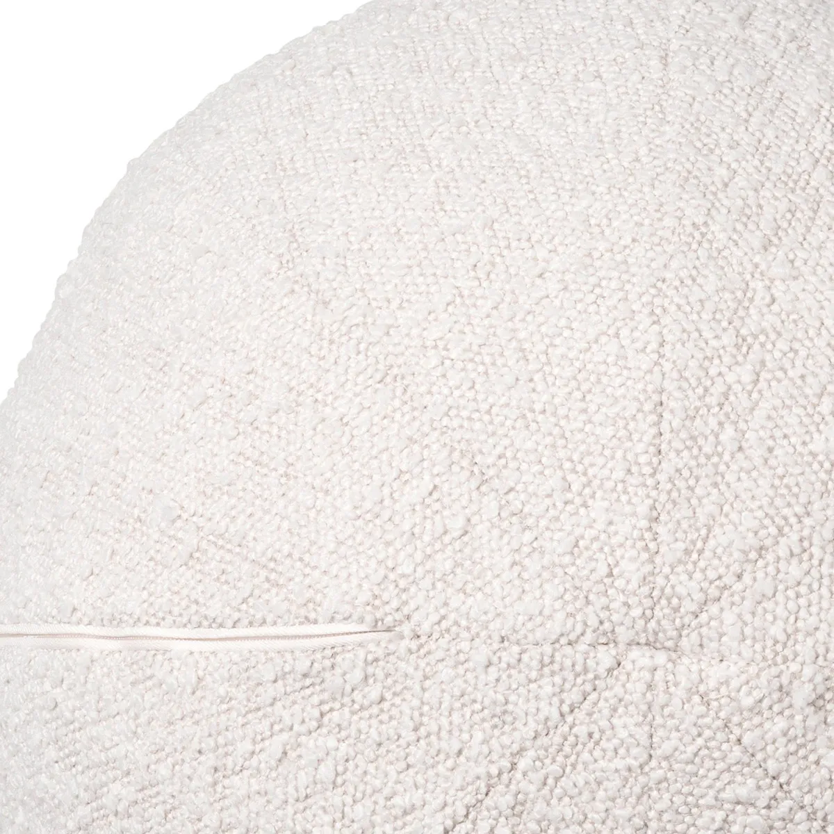 Eichholtz Palla Cushion L Boucl Cream, Round Fabric | Barker & Stonehouse 4