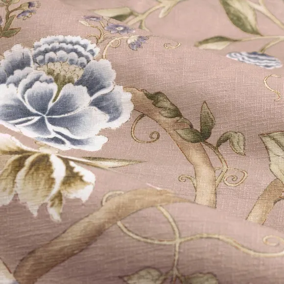 Sanderson Porcelain Garden Pencil Pleat Curtains 3
