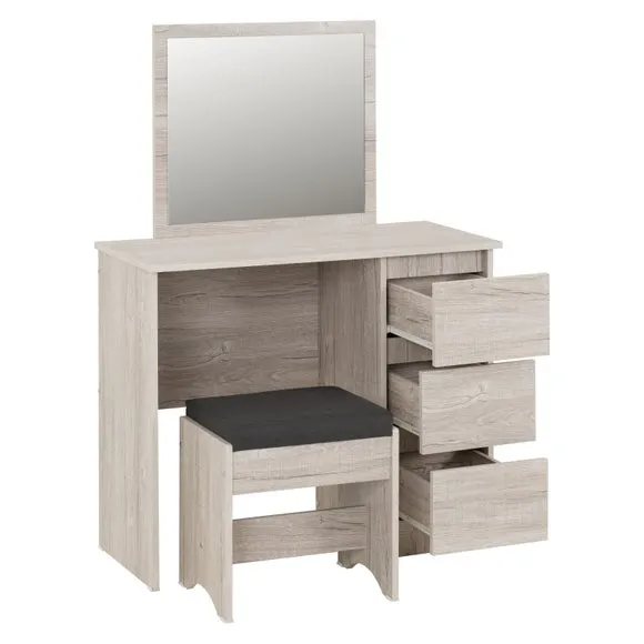Walker 3 Drawer Dressing Table with Stool 4