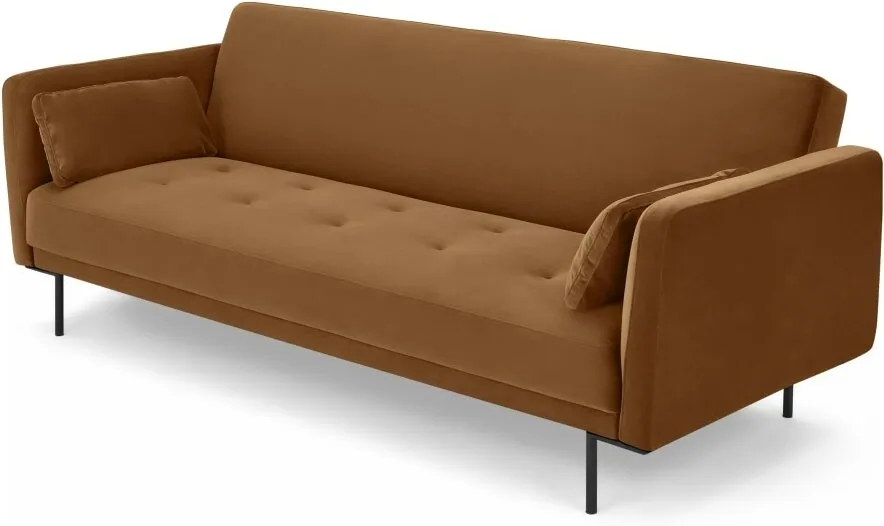 Harlow Click Clack Sofa Bed, Toffee Velvet