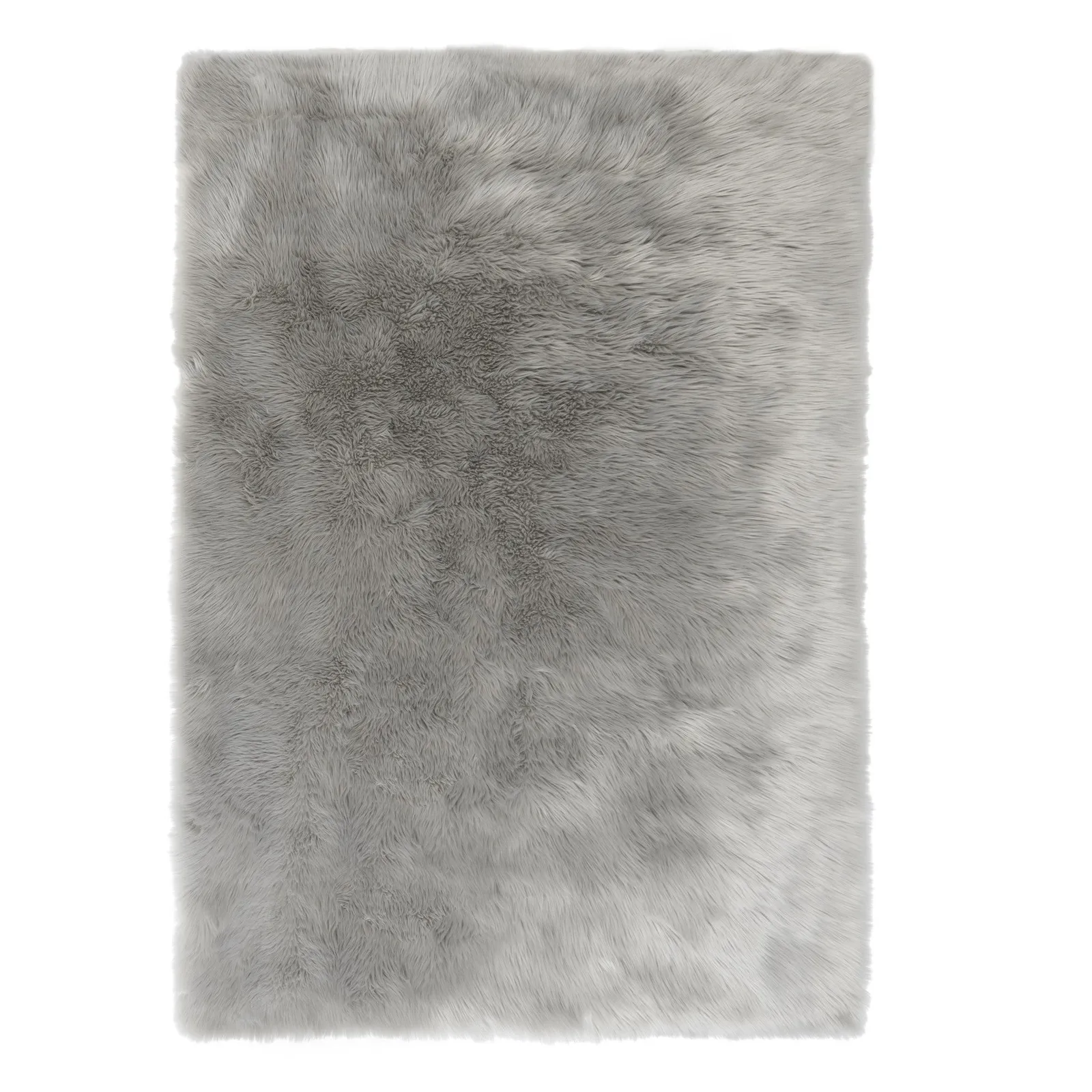 Faux Sheepskin Rug Grey