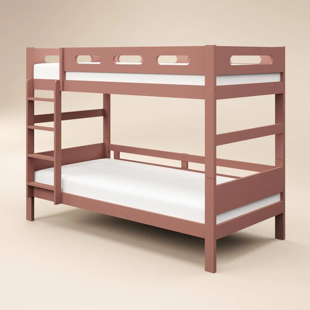 Flair Elijah Detachable Wooden Bunk Bed in Pink 4