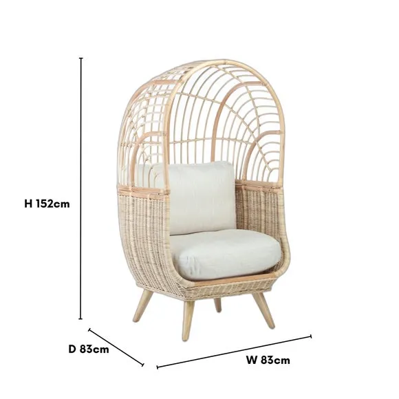 Desser Cocoon Rattan Chair 3