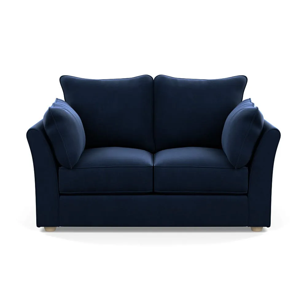 Heal's Tailor 2 Seater Sofa Smart Velvet Dusk Natural Beech Feet 1