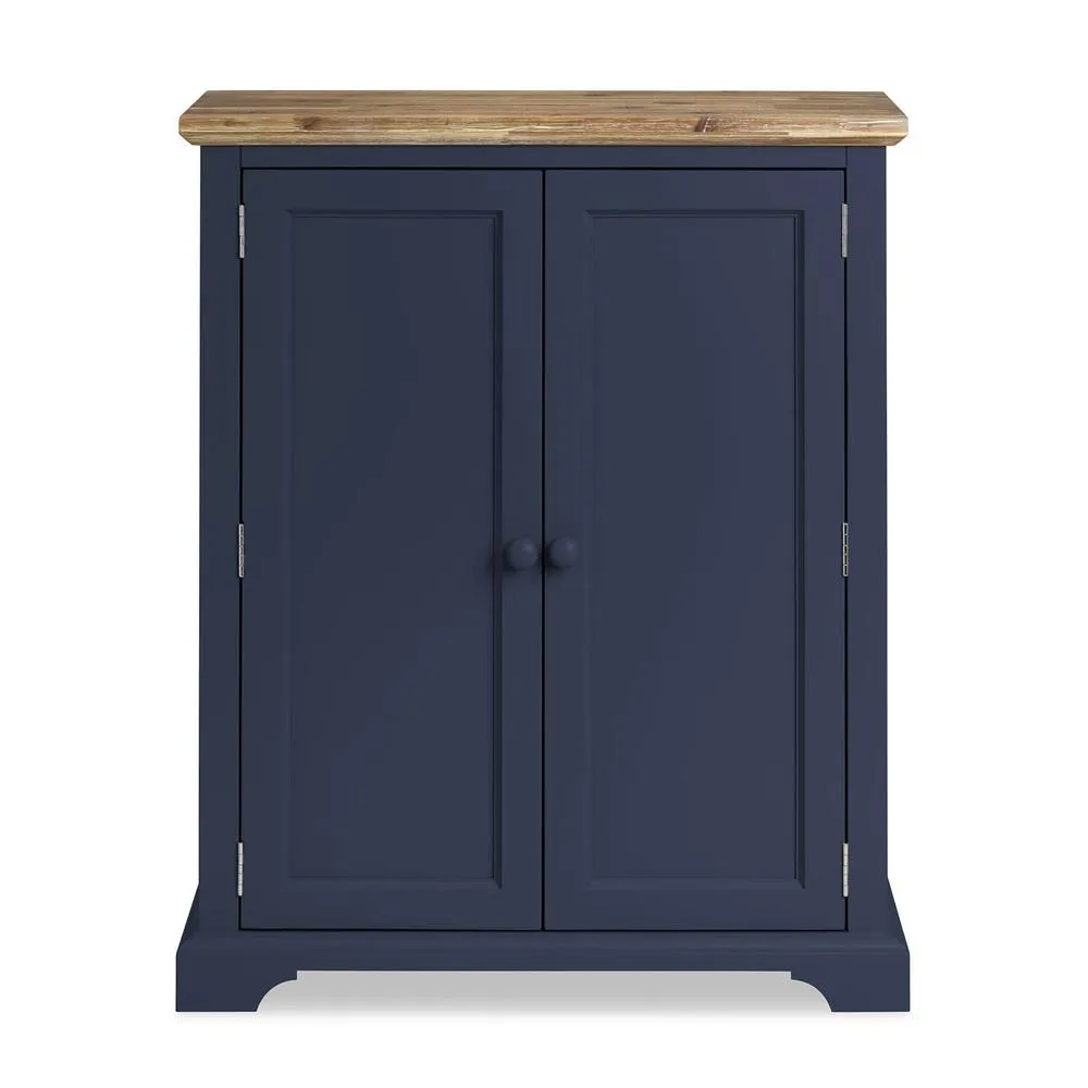 Statement Furniture Florence Shoe Storage Cabinet Wooden Shoe Rack in Navy 3