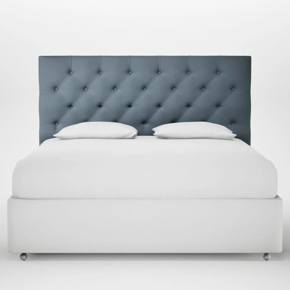 Heal's Balmoral Headboard Super King Smart Cotton Linen Celestial 1