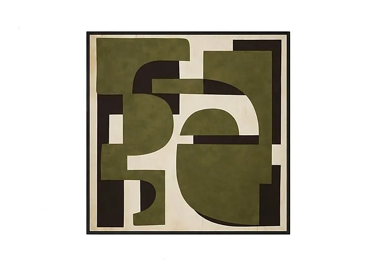 Matcha Haze 1 Square Framed Velvet Canvas - Home Accessories - In Time for Christmas