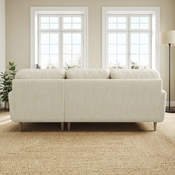 Sven Chunky Chenille Large Corner Chaise Sofa 3