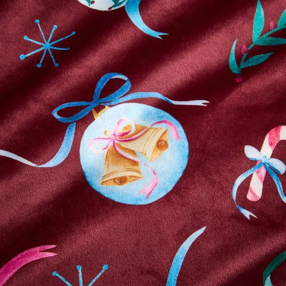 Baubles Velour Duvet Cover & Pillowcase Set 3