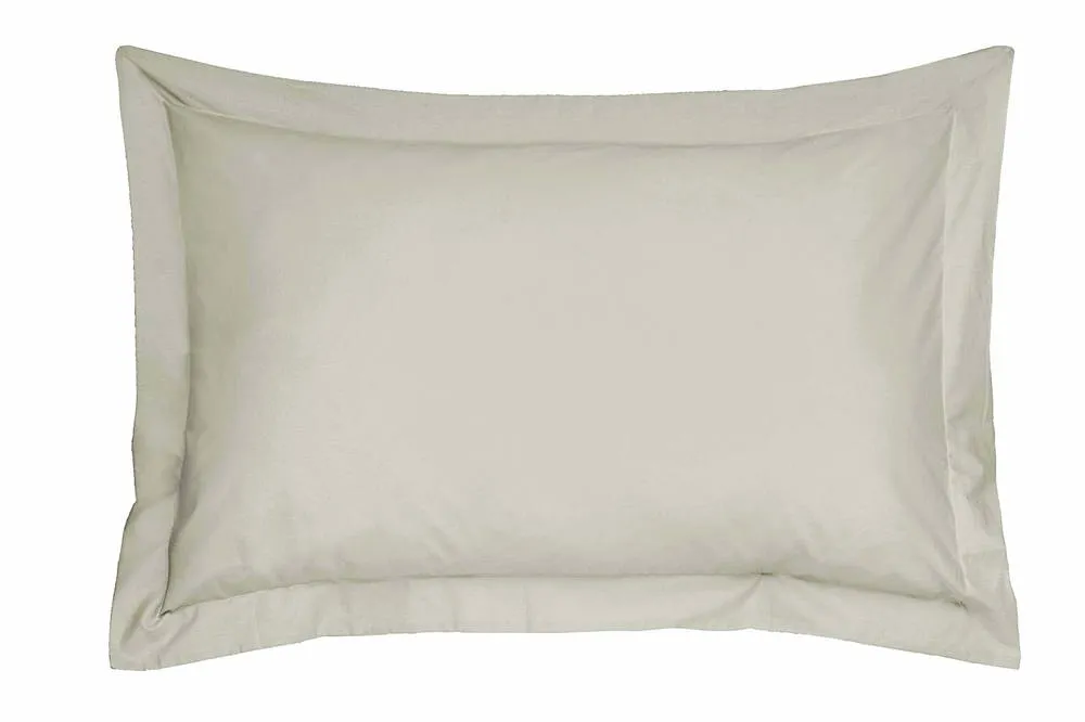 Smart Living Luxury 100% Egyptian Cotton Oxford Pillowcase Pair in Natural 2