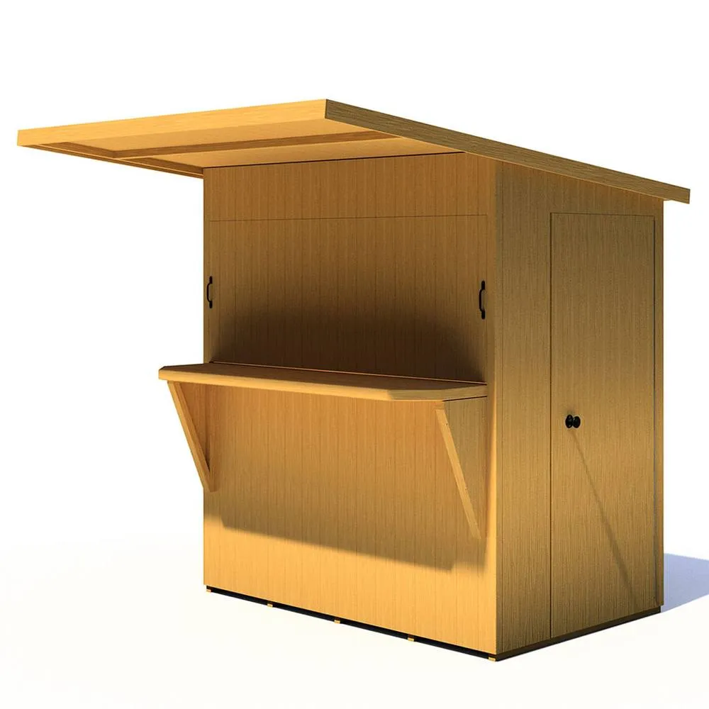Shires Bar Pent 6 x 4 Feet Summerhouses in Light Brown 4