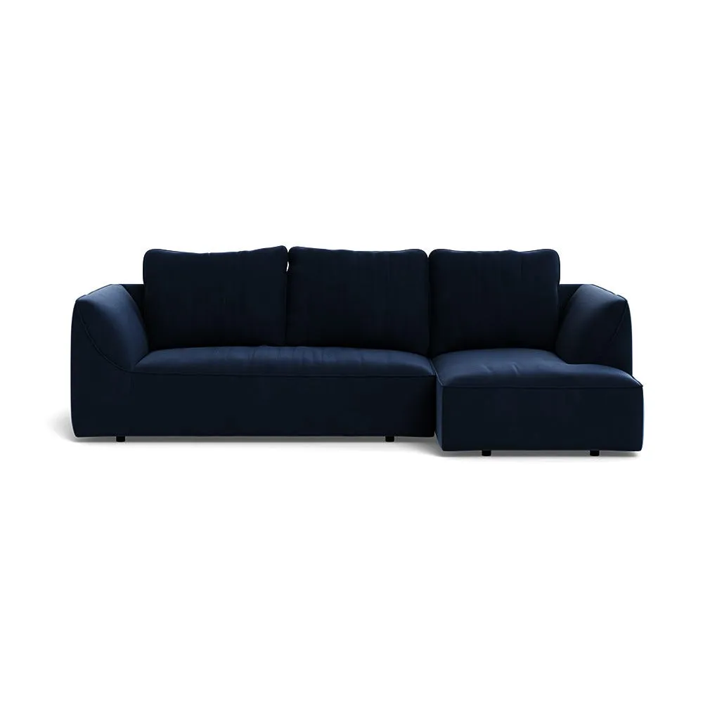 Heal's Morven Right Hand Facing Corner Chaise Sofa Smart Velvet Dusk 1