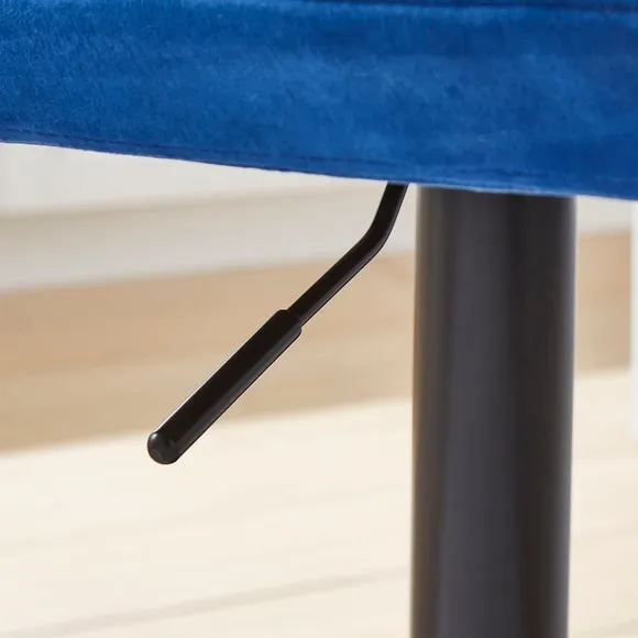 Jasmine Adjustable Height Swivel Bar Stool, Powder Coated Base 4