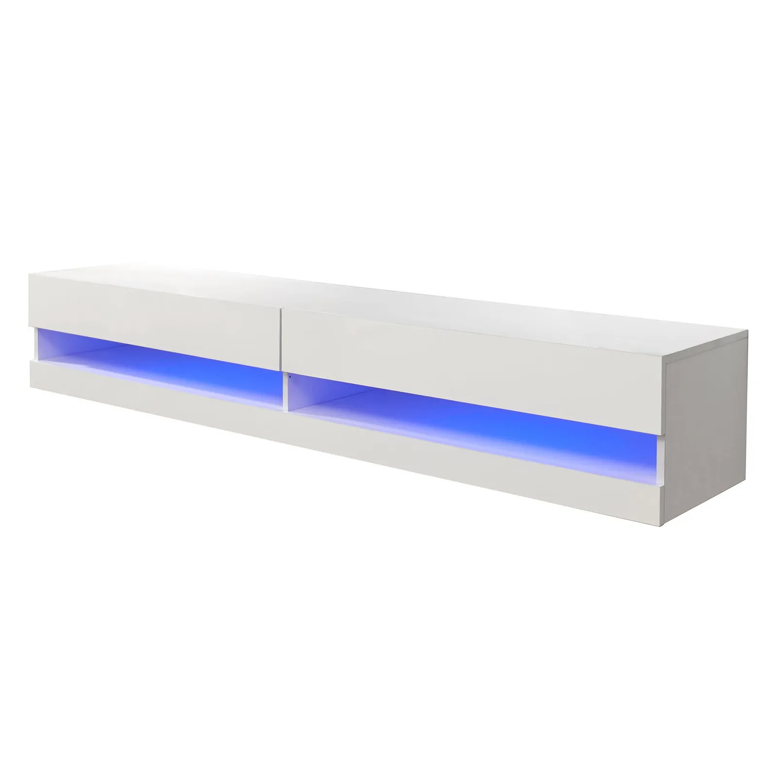 Galicia LED Extra Wide Floating Wall TV Unit for TVs up to 80"