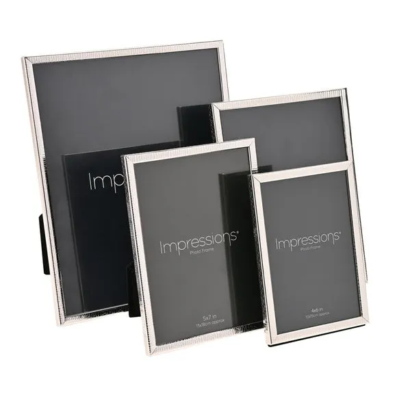 Impressions Silver Plated Thin Crackled Photo Frame 5