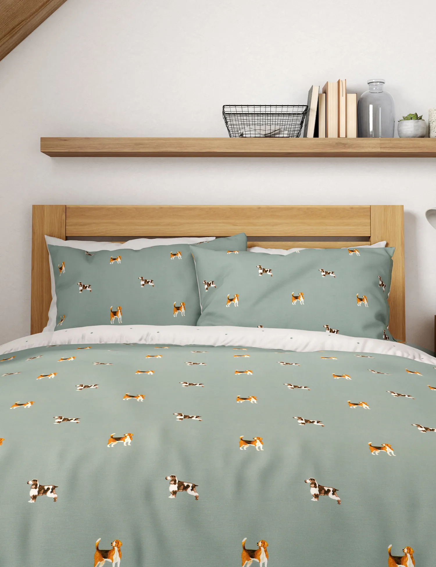 M&S Cotton Blend Hound Dog Bedding Set