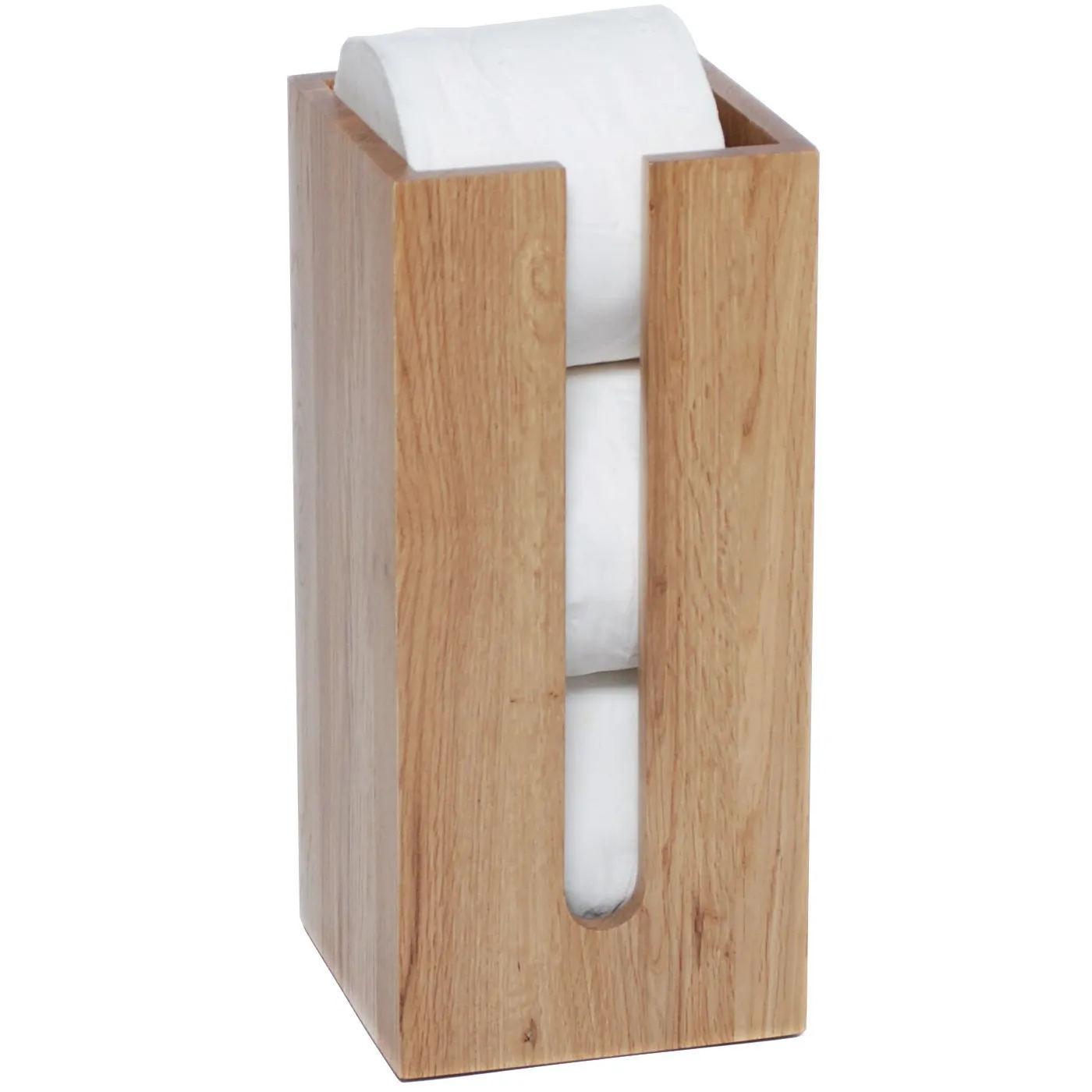 Wireworks Natural Oak Mezza Roll Holder Box