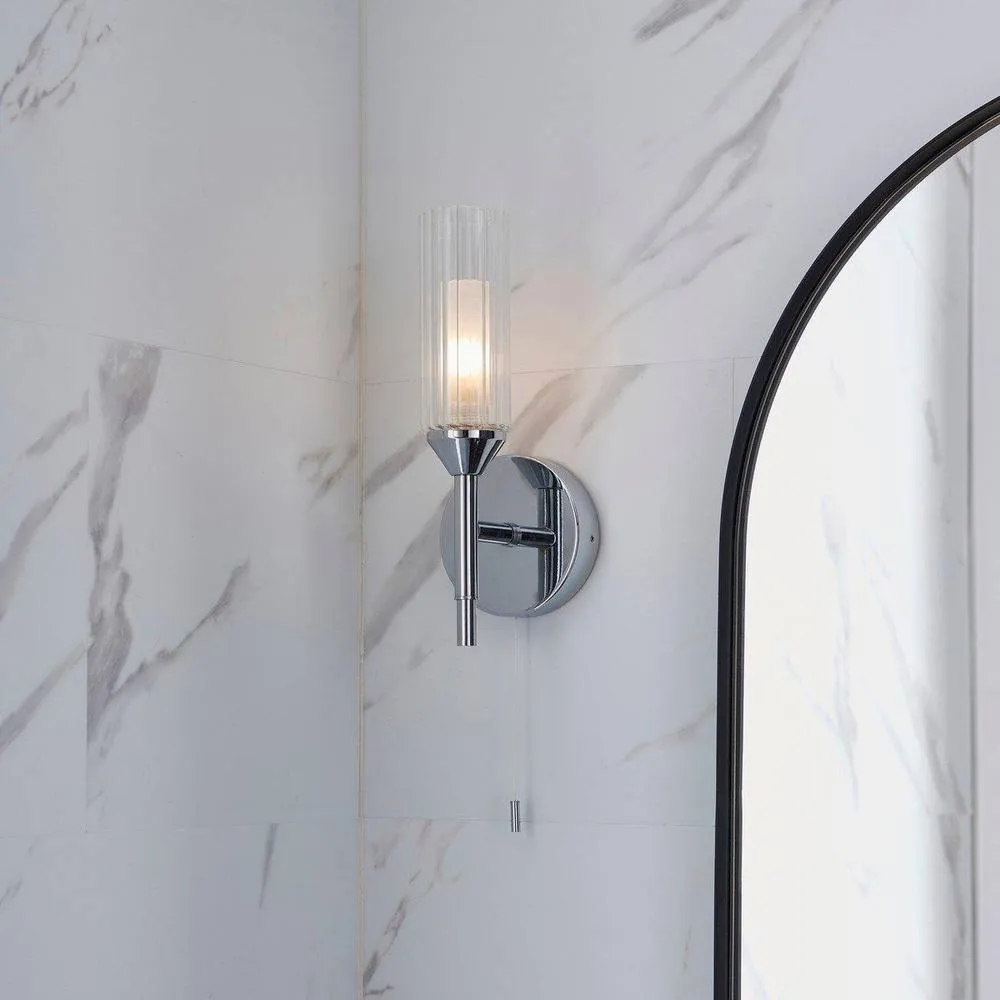 Netlighting 'CASORIA' Non Dimmable Stylish Contemporary Bathroom Glass Wall Lamp in Grey 5