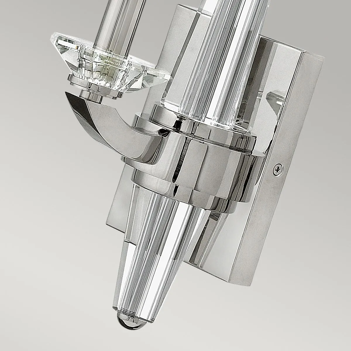 Netlighting Hinkley Ascher 1 Light Wall Light Polished Nickel in Grey 4