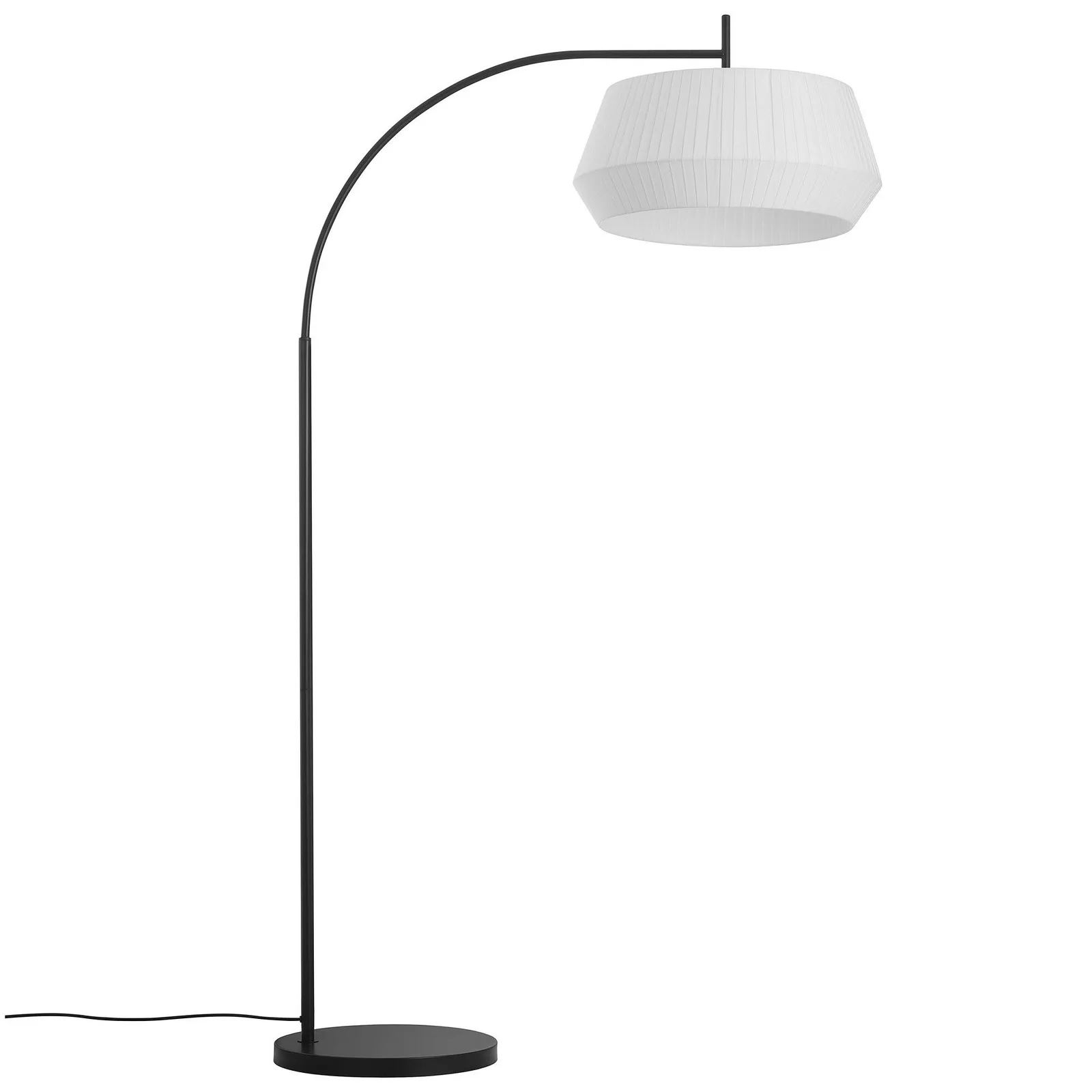 Nordlux Dicte Floor Lamp White Textile Livingroom E27 Switch 3