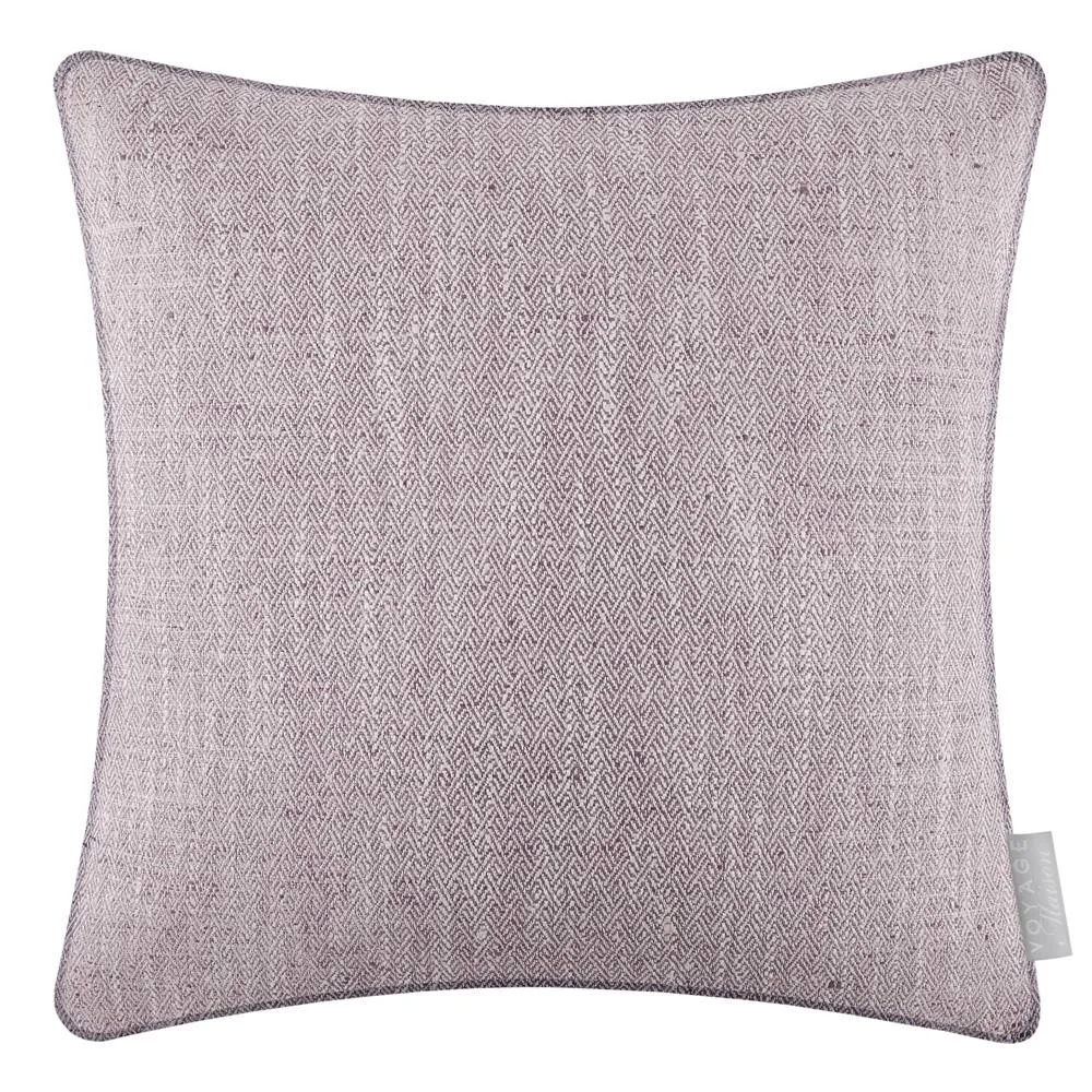 Voyage Maison Jedburgh Textured Woven Square Cushion in Lilac 2