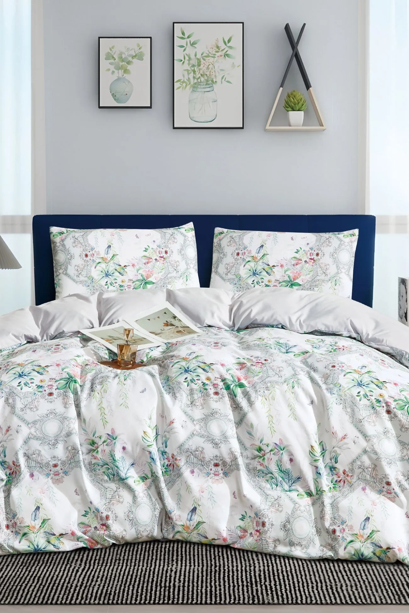 Ezysleep Isla Floral Printed Duvet Set