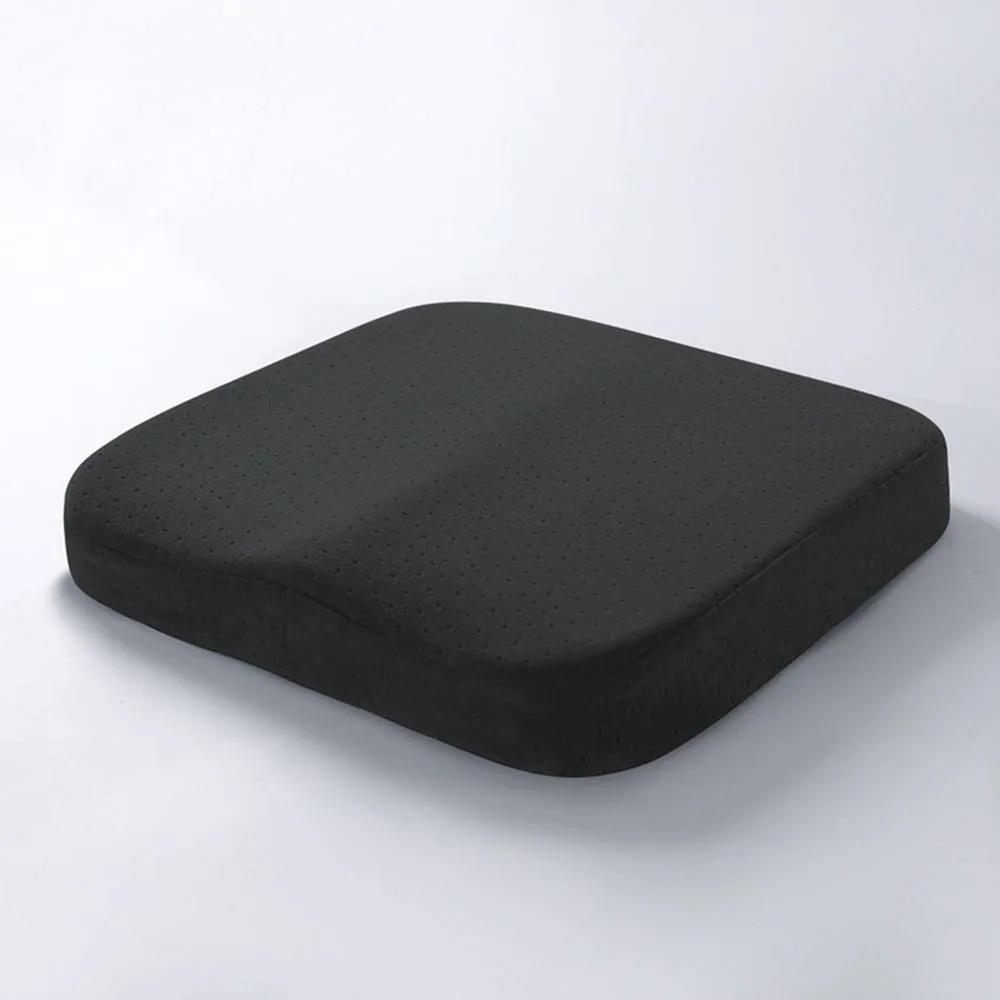 Obasyhig Square Slow Rebound Memory Foam Cushion in Black