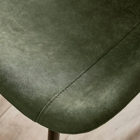 Walden Set of 4 Dining Chairs, Faux Leather 4