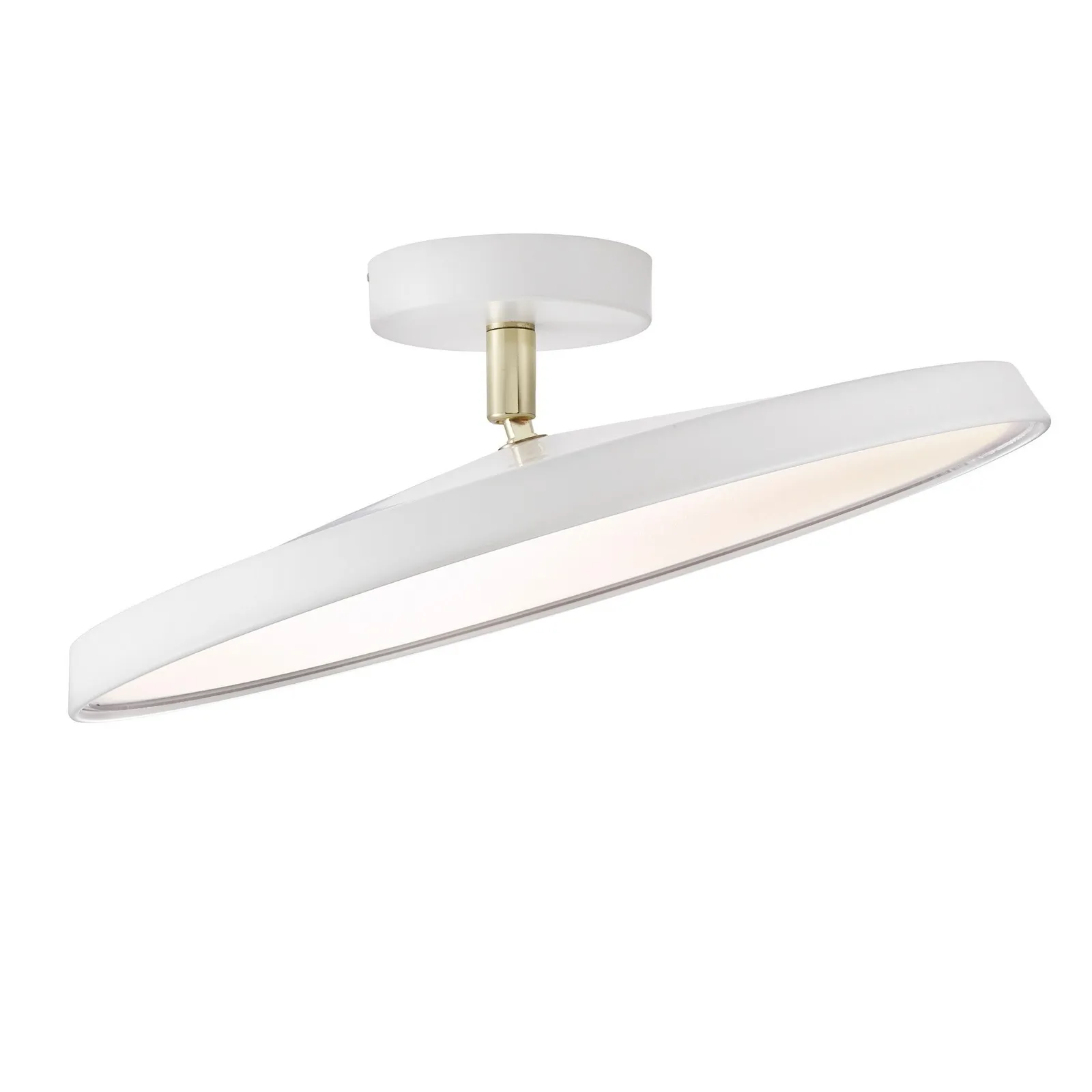 Nordlux Kaito Ceiling Light White Metal Hallway LED 3000k Mains 39cm