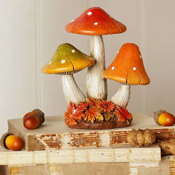 Country Living Bright Mushroom Trio Ornament