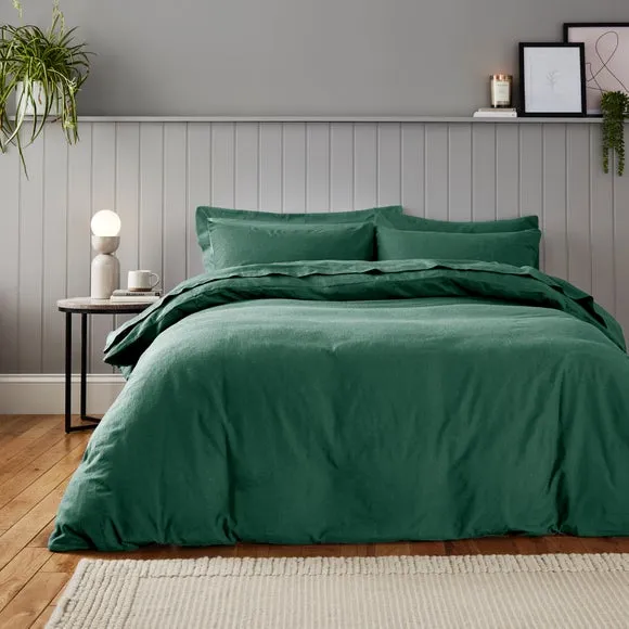 Soft & Cosy Luxury 100% Brushed Cotton Duvet Cover & Pillowcase Set 1