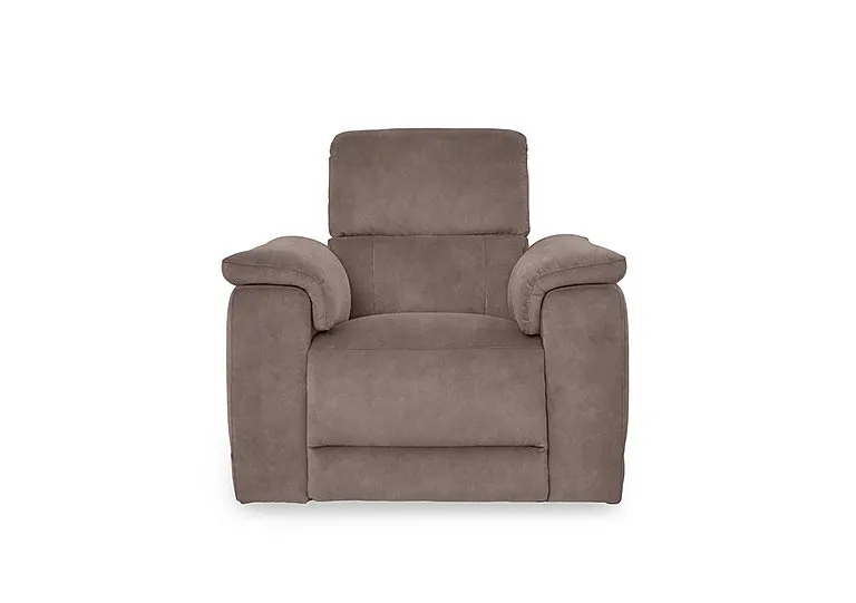 Genius Fabric Power Recliner Chair with Power Headrest and Bluetooth Speakers - Marble Charcoal Grey