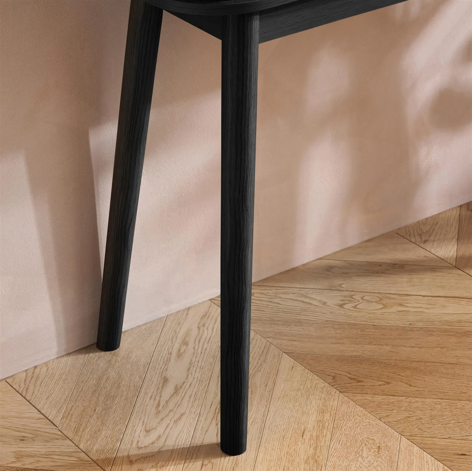 Birlea Fluted Console Table Axel in Black 6