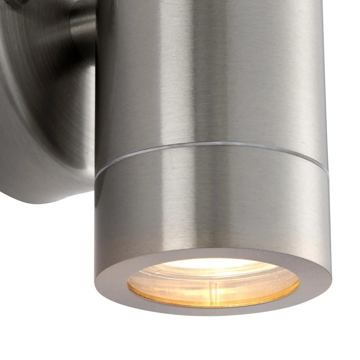 Netlighting Palin Outdoor Down Wall Lamp Brushed Stainless Steel IP65 in Grey 4