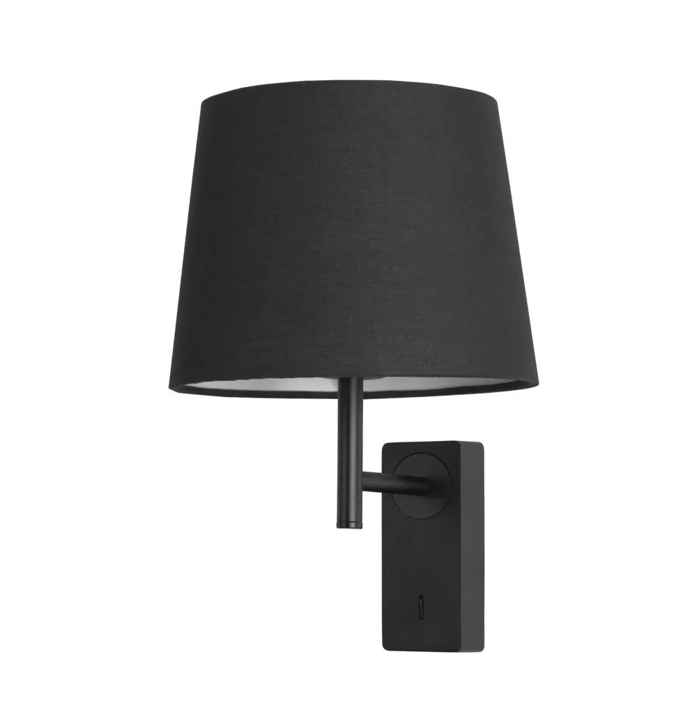 Netlighting Aura Wall Lamp with Shade Black E27
