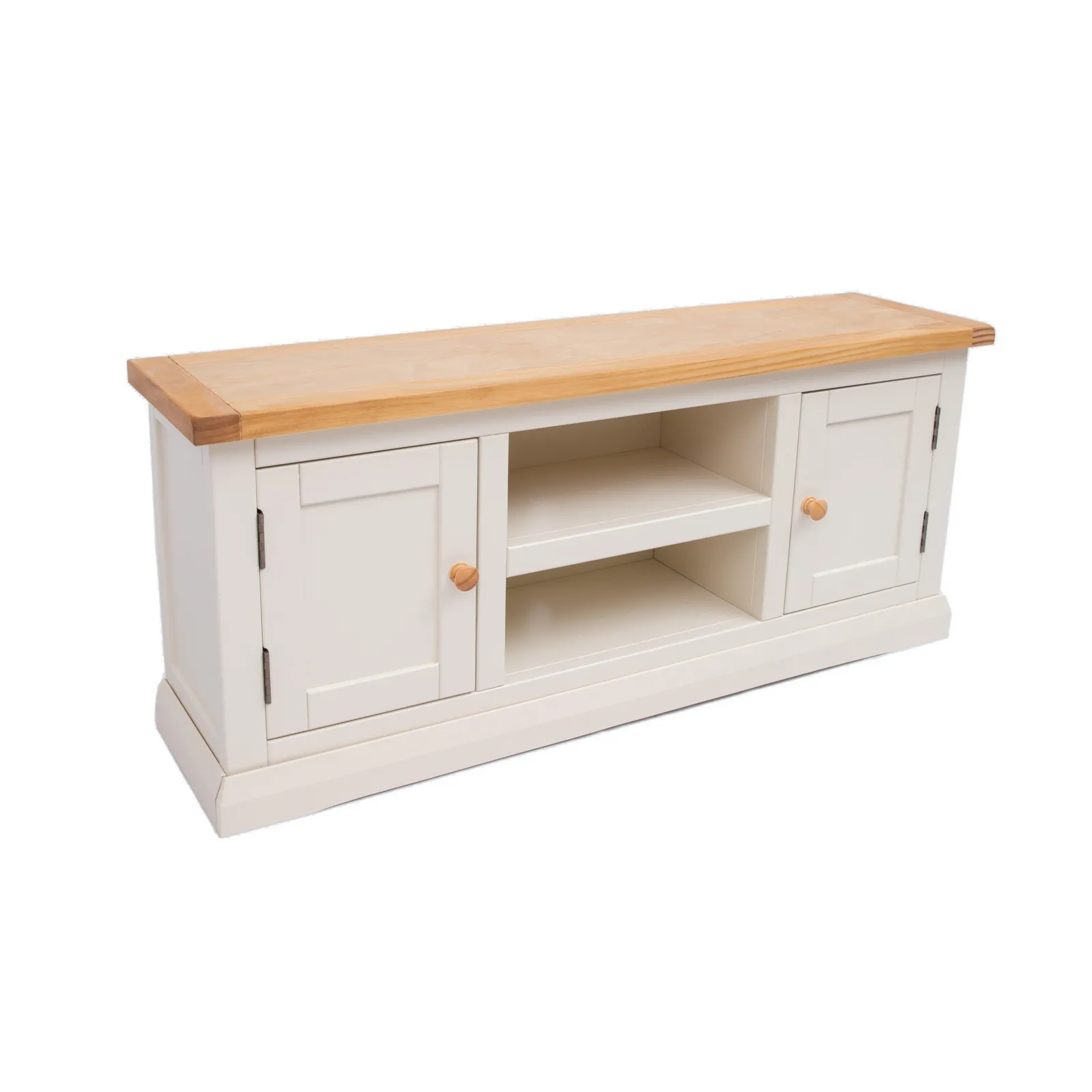 Cabinet Bits Castelli Off-White 2 Door TV Cabinet Wood Knob 3