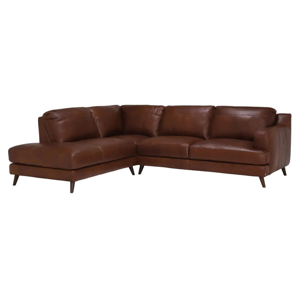 Brando Left Hand Facing Leather Corner Sofa