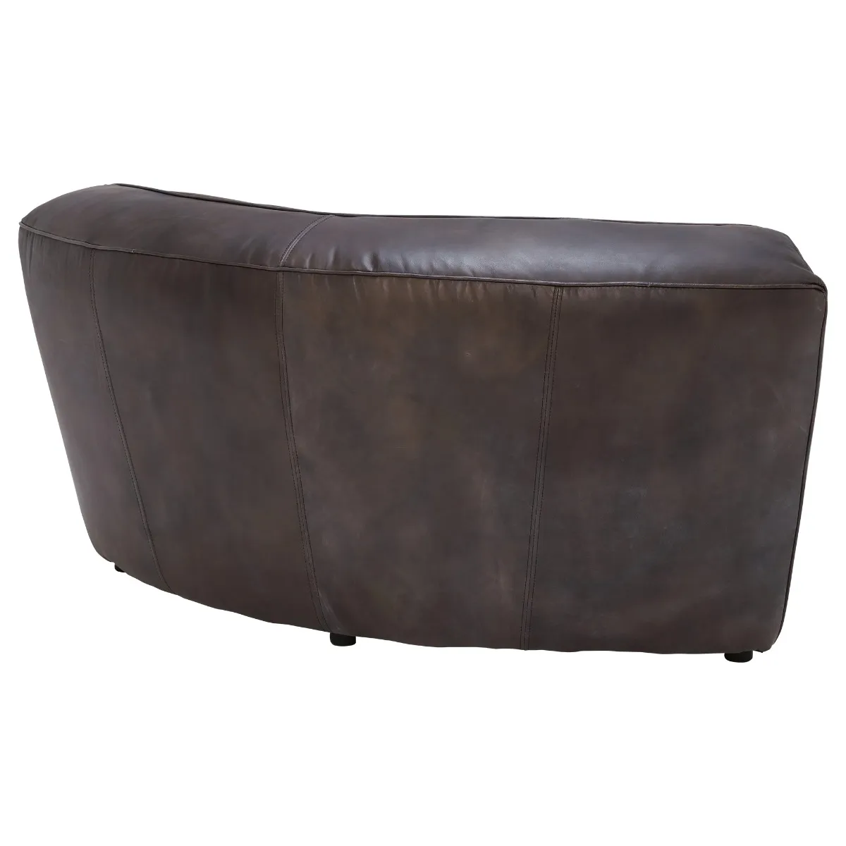 Timothy Oulton Shabby Sectional Corner Modular Sofa, Black Leather | Barker & Stonehouse 6