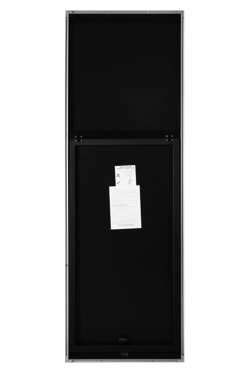 MirrorOutlet Silver Aluminium Edged Cheval Mirror 67" X 23" (170CM X 58CM) 6