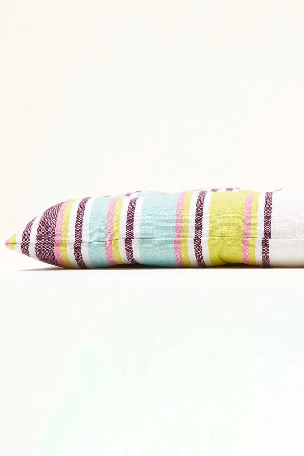 Homescapes Garden Bench Cushion Luxury 2 Seat Cotton Green Striped Indoor Outdoor Pad 5