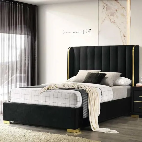 Phoenix Ottoman Bed Frame, Velvet 2